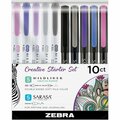 Zebra Pen Pen Set, Sarasa Fineliner, Mildliner Markers, AST, 10PK ZEB10015